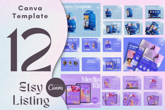 12-Page Etsy Listing Canva Template: Your Path to Professional Listings