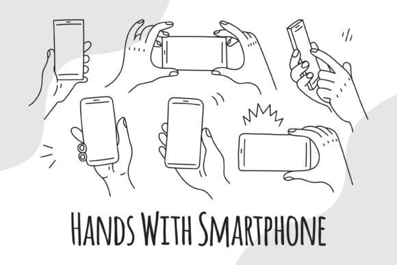 A Practical Evaluation of Hands with Smartphone PNG Clipart