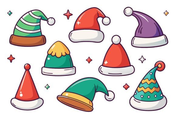 Christmas Hats: The Ultimate Digital Illustration Resource for Seasonal Design
