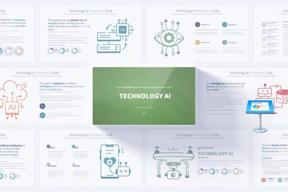 Elevating AI Discourse: The Strategic Role of Technology AI Keynote Infographics