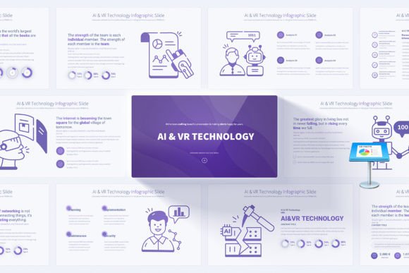 Elevating Your Message: The Strategic Power of AI VR Technology Keynote Infographics