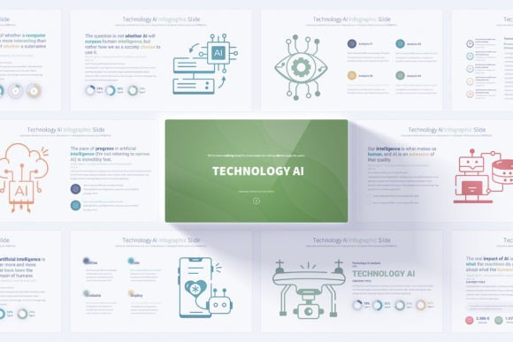 PowerPoint Infographics for AI Technology