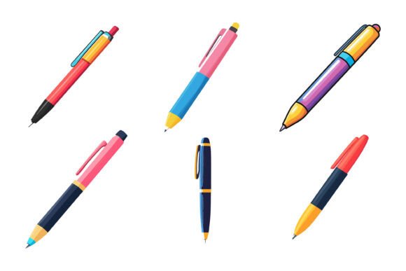 The Essential Set of Different Ballpoint Pen: A Designer's Toolkit